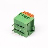 接线端子弹簧按压式8芯直式绿色穿孔式接PCB板