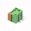接线端子弹簧按压式8芯直式绿色穿孔式接PCB板