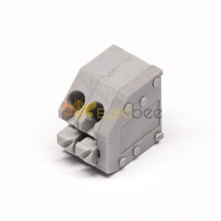 PCB Spring Clamp terminal Block 180 Degree Through Hole Grey Cable Connector