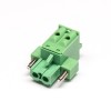 插拔式PCB接線端子直式綠色焊接彈簧式連接器