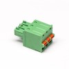 Pluggable Terminal Block Connector Spring PCB Green Vertical Type