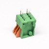 Spring Cage Connection Terminal Block 6pin Through Hole PCB Mount Green