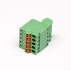 Spring Cage Pluggable Terminal Block Straight Green Crimp, Cable Connector