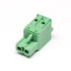 Spring Cage Terminal Blocos PCB Mount Green Straight Pluggable Coonector
