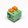 Spring Type Terminal Block PCB Mount Crimp,Cable Connector Green