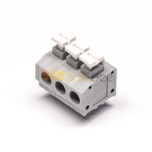 Terminal Block Grey PCB Mount Straight Through Hole 6pin Connector for Cable