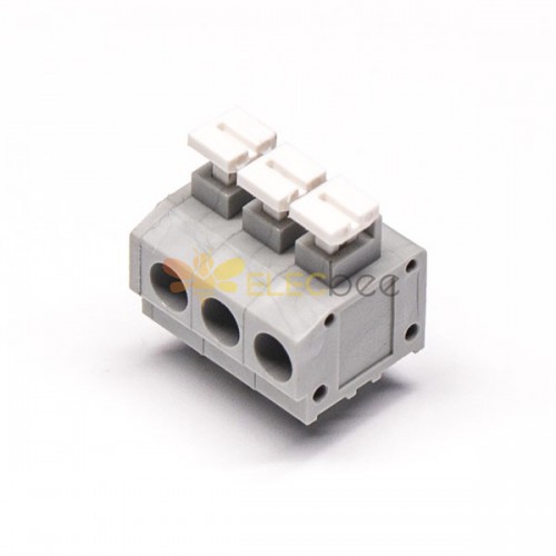 Terminal Block Grey PCB Mount Straight Through Hole 6pin Connector for Cable