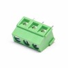 3 broches Screw Terminal Connector Green Vertical Type Through Hole pour PCB