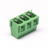 3-poliger Schraubklemmenstecker Grün Vertikaler Typ Durchgangsbohrung für Leiterplatte
