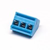 螺釘式PCB接線端子藍色3芯5.00mm直式穿孔式