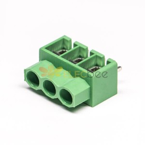 綠色端子螺釘式3芯接線直式接PCB板