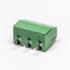 绿色端子座螺钉式3芯穿孔式插PCB板
