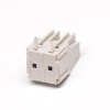 白色接線端子2芯彎式插板接PCB板安裝螺釘式接線端子