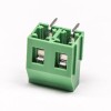 PCB Vidalı Terminal Konektörleri 2pin Sağ Açılı Yeşil Delik