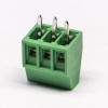 綠色端子螺釘式直式3芯穿孔式接PCB板