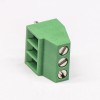 綠色端子螺釘式直式3芯穿孔式接PCB板