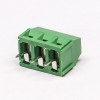 绿色接线端子螺钉式3芯直式连接器插PCB板