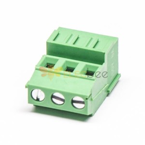 绿色接线端子3芯直式接PCB板螺钉式