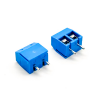 蓝色2p端子直式蓝色螺钉式插PCB板安装