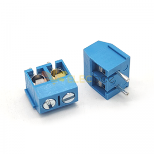 Conectores de bloco terminal 2pin straight blue screw tipo para pcb montagem