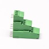 PCB接線端子 綠色3排 9芯帶9個螺釘的插拔式綠色端子接線