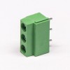 PCB接線端子綠色3排螺釘式3芯壓線端子