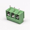Universal Screw Terminal PCB Mount Green 3pin Straight Cconnector