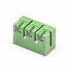 3 broches Terminal Block 90 Degree PCB Connector Plastic Green