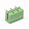3 broches Terminal Block 90 Degree PCB Connector Plastic Green