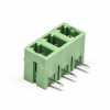 3 pin Blocco terminale 90 Gradi PCB Connettore Plastic Green