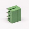 PCB绿色接线端子3芯弯式插拔式绿色接线端子座子