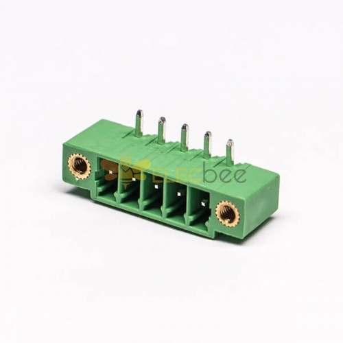 4 pin Terminal Block Right Angle With 2 Screw holes Connector