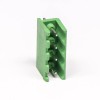 绿色端子排4芯直式绿色穿孔式PCB板绿色接线端子