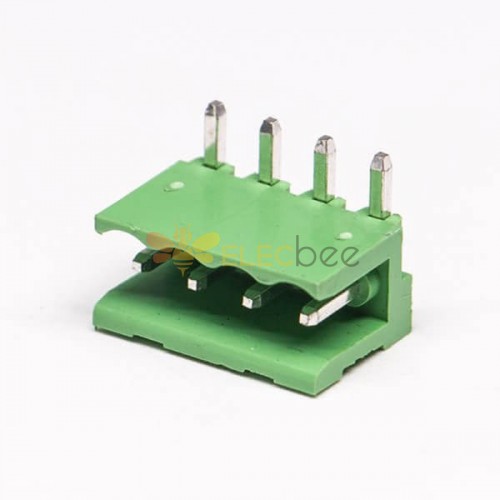 4pin Angle Terminal Block Pluggable Connector for PCB Mount