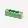 插拔式端子臺3芯2孔法蘭安裝直式綠色端子座