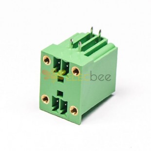 Plug and Socket PCB Terminal Blocks 4pin Straight Pluggable Green Connector