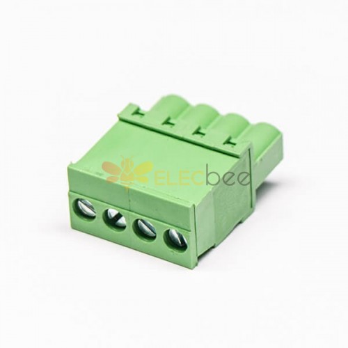 Branchez le connecteur de bloc terminal 4pin droit par le connecteur vert 5,0 mm
