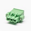 Plug in Terminal Block Connector 5pin Flange Mounting Green Straight Connector