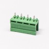 PCB插拔式接线端子4芯直式穿孔插板式PCB板安装绿色