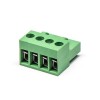 Enchufe en bloques de terminales verde enchufable con enchufe de 4 agujeros