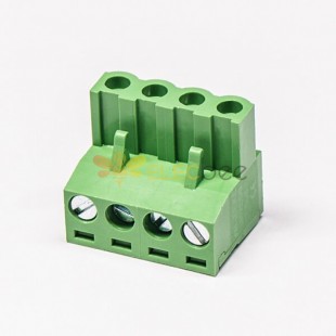 Pluggable Terminal Block 90 Degree Angled Hole Cable Connector