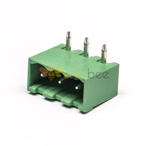 Right Angle Terminal Bloque 3pin Green Plug-in Connector