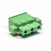 Terminal Block Connector Clamp Type Flange Mounting Green Pluggable