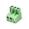 Terminal Block Plug Right Angled with 3 Screw Pluggable Connector