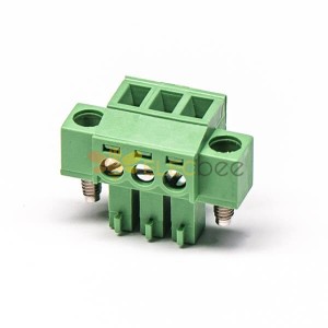 Terminal Block Pluggable Clamp Type to Vis Terminal Green Cable Connector (en)