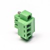 ねじ端子緑色のケーブルコネクタに端子ブロックプラグ可能クランプタイプ