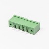 插拔式接線端子連接綠色穿孔直式插板2孔法蘭安裝