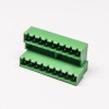 插拔式雙層接線端子18芯直式PCB板180度直插式綠色接線端子座子