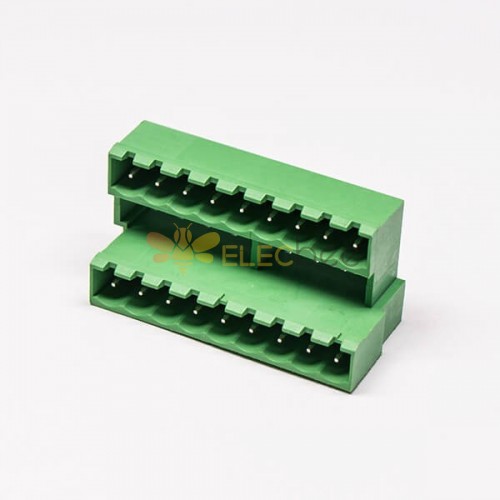 Blocchi terminale Connettore blocco terminale Double Layer Green PCB
