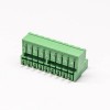 插拔式雙層接線端子18芯直式PCB板180度直插式綠色接線端子座子
